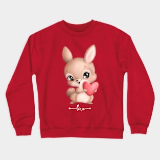 Cute squirrel with love Crewneck Sweatshirt